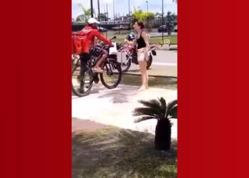 'Me puxou pela bag e tentou me derrubar', diz entregador agredido por delegada em Belém | Pará