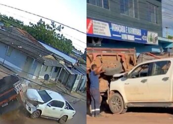 Acidente entre caminhonetes deixa dois feridos em Itaituba | Polícia