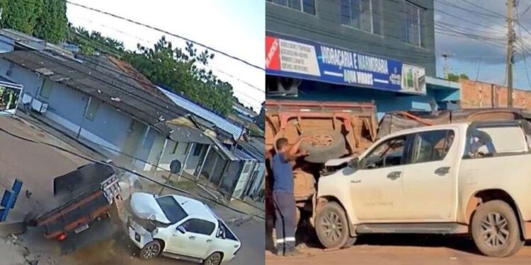 Acidente entre caminhonetes deixa dois feridos em Itaituba | Polícia