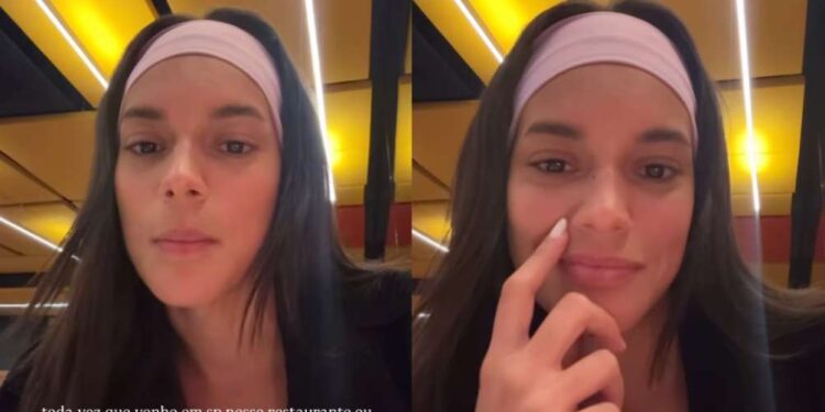 Alane Dias visita restaurante onde fez entrevista emprego e relembra perrengue: 'Menti pra caramba' | Celebridades