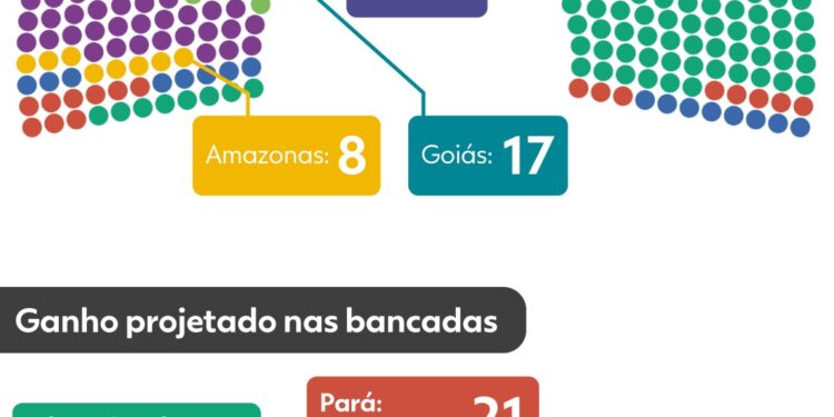 Bancadas dos estados na Câmara: veja os tamanhos atuais e compare com o que defende o STF e o que prevê proposta em debate