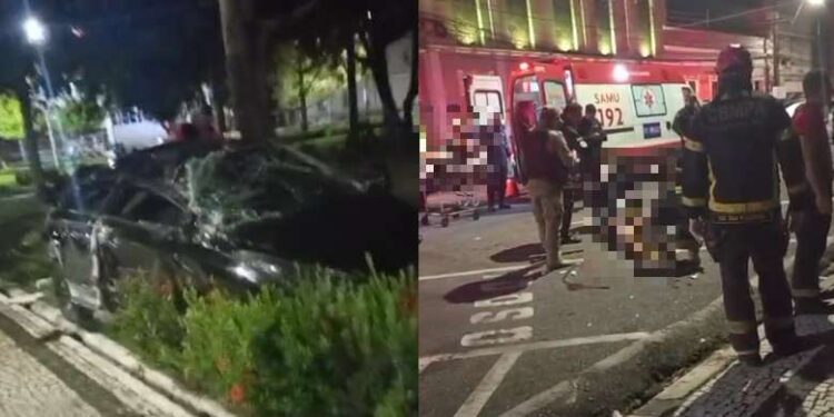 Duas pessoas ficam feridas após colisão entre veículos em Belém | Polícia