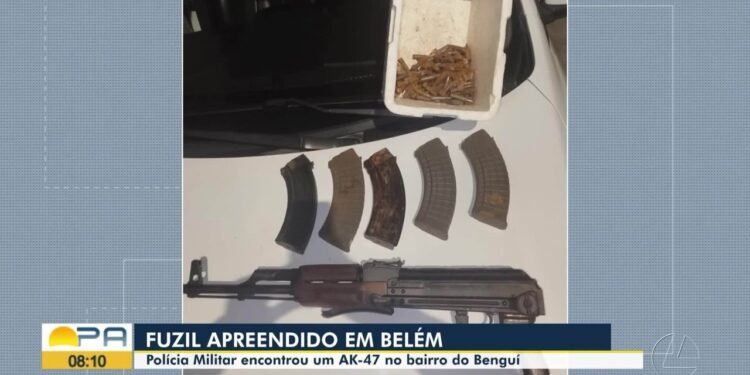 Fuzil é encontrado em casa abandonada no bairro do Benguí, em Belém