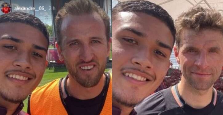 Goleiro do Remo em intercâmbio na Alemanha encontra com jogadores do Bayern de Munique: 'lendas' | Remo