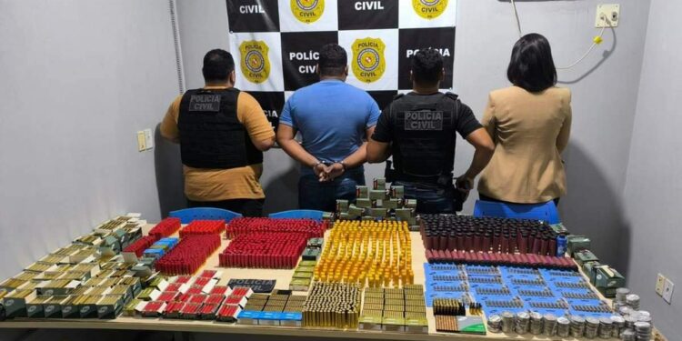 Homem é preso suspeito de vender centenas de munições clandestinas em Baião | Polícia