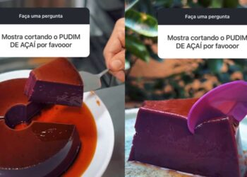 VÍDEO: pudim de açaí viraliza na web e receita desperta curiosidade: 'É muito roxo' | Brasil