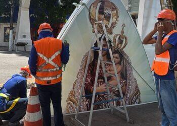 Arcos do Círio de Nazaré começam a ser instalados em Belém e marcam preparação para a maior festa religiosa do PA | Círio de Nazaré