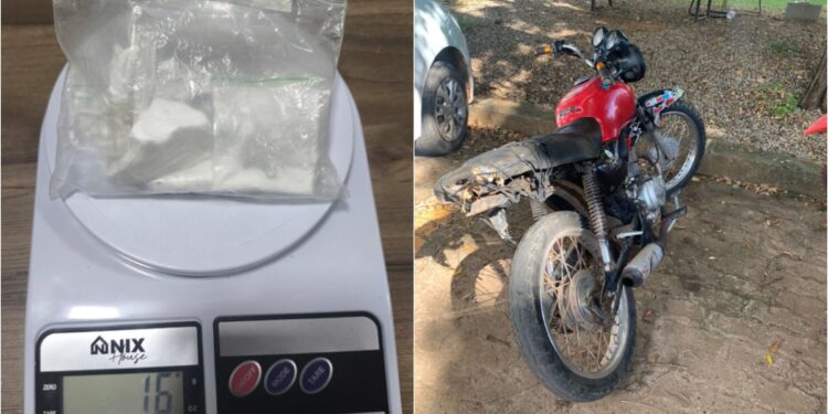 Casal é preso por tráfico de drogas e adulteração de chassi de moto em Parauapebas