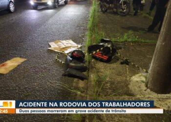 Casal morre em acidente de moto na rodovia Paulo Frota, em Belém