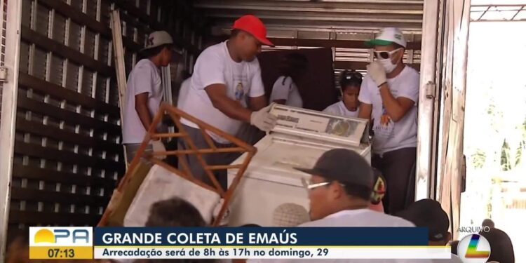 Coleta de Emaús 2025: saiba onde doar e trajeto dos caminhões em Belém