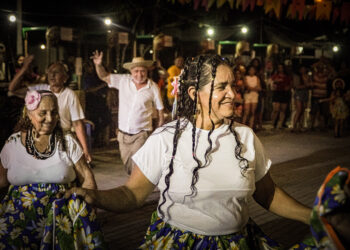 Apresentação da quadrilha da Melhor Idade