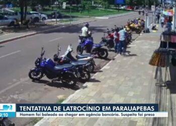 Homem é baleado em frente à agência bancária no sudeste do PA; VÍDEO | Pará