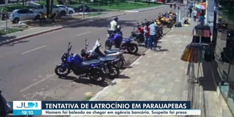 Homem é baleado em frente à agência bancária no sudeste do PA; VÍDEO | Pará