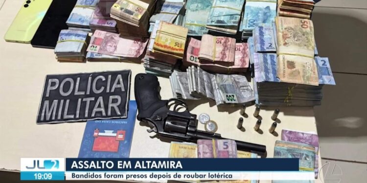 Homens são presos com R$ 190 mil em dinheiro após assaltarem lotérica em Altamira