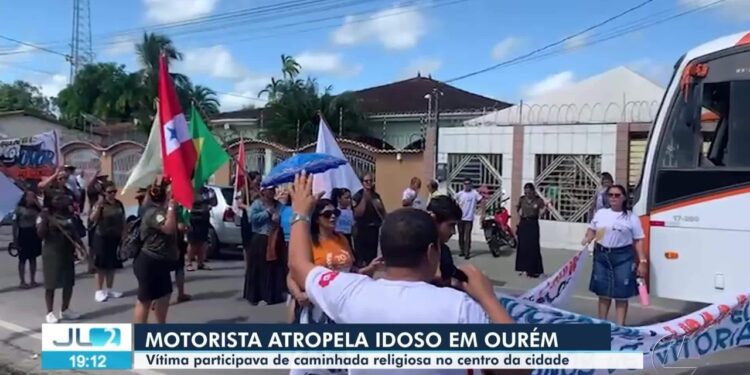 Idoso é atropelado durante caminhada religiosa em Ourém; motorista embriagado foi preso