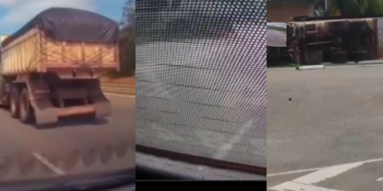 Influenciador filma acidente com caminhão desgovernado em avenida da Grande Belém; VÍDEO