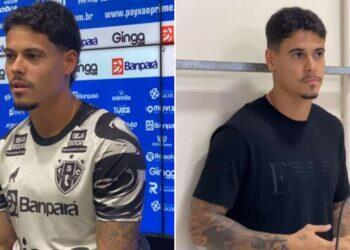 Luan Freitas recebe visita do irmão zagueiro antes do RexPa: 'Muito orgulho de ser irmão dele' | Paysandu