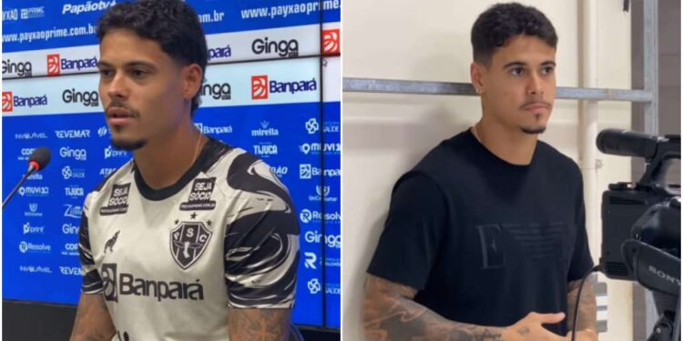 Luan Freitas recebe visita do irmão zagueiro antes do RexPa: 'Muito orgulho de ser irmão dele' | Paysandu