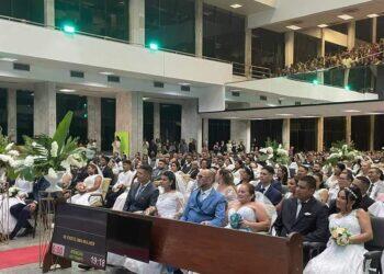 Mais de 200 casais participam de casamento comunitário organizado pela Assembleia de Deus, em Belém | Belém