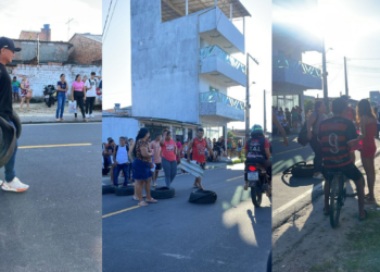 Moradores bloqueiam av. Padre Bruno Sechi em protesto contra problemas no atendimento em CRAS de Belém