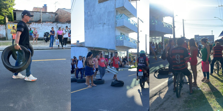 Moradores bloqueiam av. Padre Bruno Sechi em protesto contra problemas no atendimento em CRAS de Belém