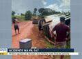 Ônibus tomba e deixa passageiros feridos em rodovia do Pará