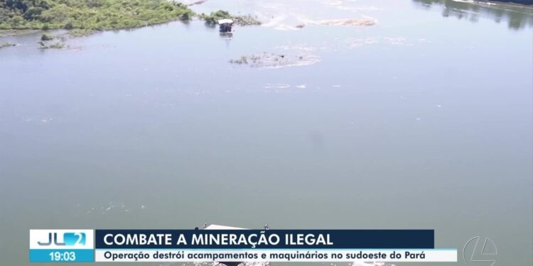 Operação apreende embarcações e desmonta acampamentos de garimpo ilegal em unidade de conservação no Pará | Pará