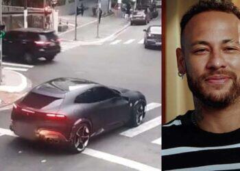 VÍDEO: Ferrari de Neymar avaliada em R$ 7,5 milhões é flagrada cometendo infração de trânsito | Esportes