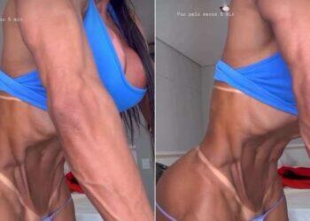 VÍDEO: Gracyanne Barbosa mostra técnica de vacuum abdominal e exibe corpo definido | Cultura
