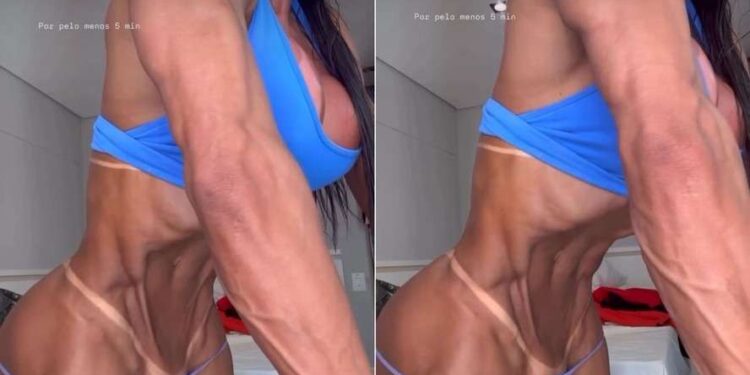 VÍDEO: Gracyanne Barbosa mostra técnica de vacuum abdominal e exibe corpo definido | Cultura