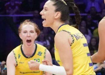 VNL Feminina: Brasil vence Estados Unidos e mantém invencibilidade na Liga das Nações | Esportes