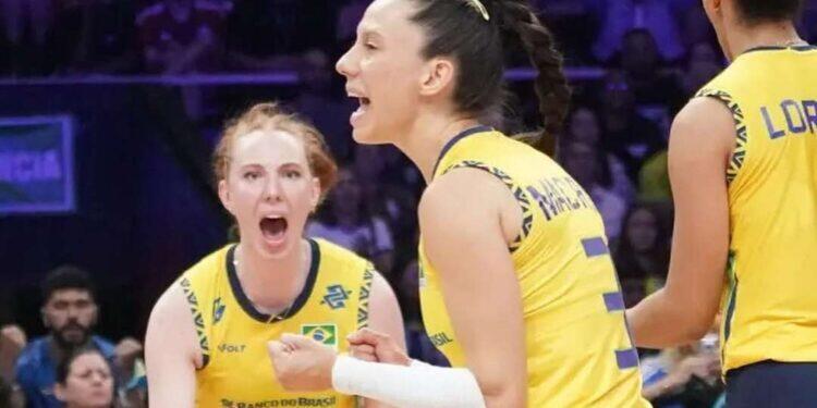 VNL Feminina: Brasil vence Estados Unidos e mantém invencibilidade na Liga das Nações | Esportes