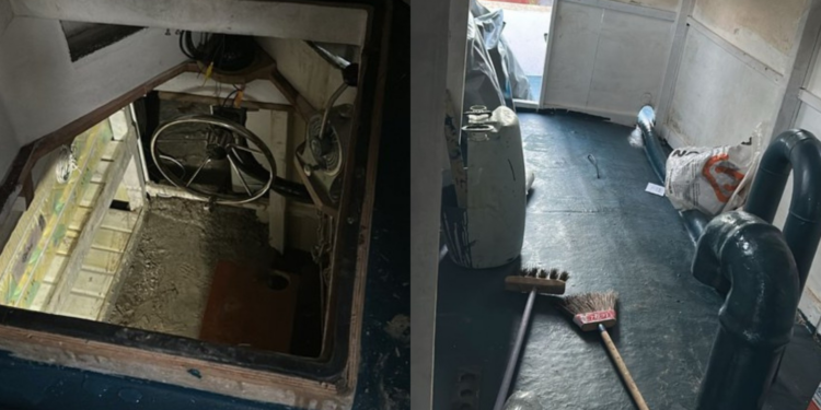 Veja imagens do interior da embarcação semissubmersível usada para tráfico internacional de drogas encontrada no Pará