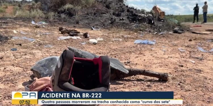 Acidente com retroescavadeira mata quatro pessoas na BR-222, no Pará