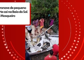 Aeronave de pequeno porte cai em praia de Mosqueiro, em Belém; VÍDEO