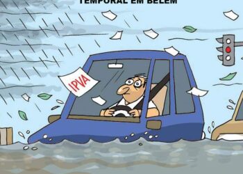 Belém registra pontos de alagamento após temporal