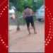Homem arrasta e agride cachorro com corrente em Marabá; VÍDEO