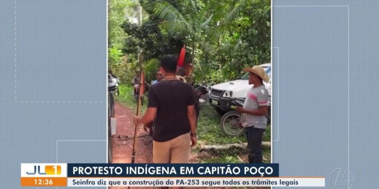 Indígenas Tembé apreendem máquinas em protesto contra obra de estrada no Pará
