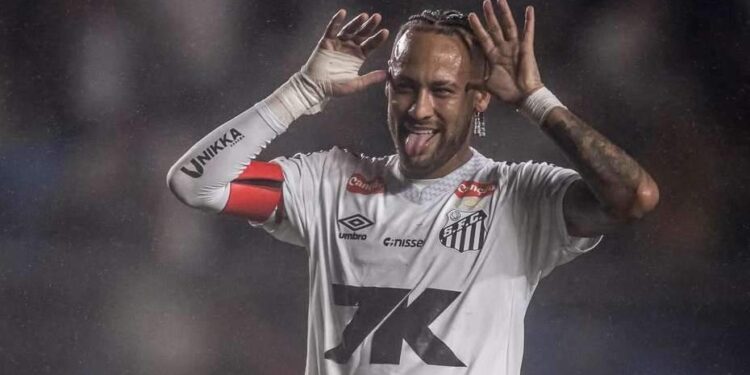 Neymar arruma confusão, faz gol e Santos bate Desportiva em estreia de filho de Robinho | Esportes