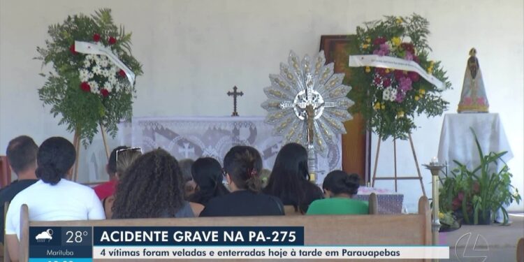 Parauapebas vive dia de luto após sepultamento de cinco vítimas que morreram em acidente na PA-275