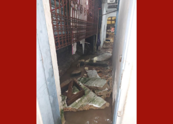 Parte de casa desaba durante forte chuva em Belém | Pará