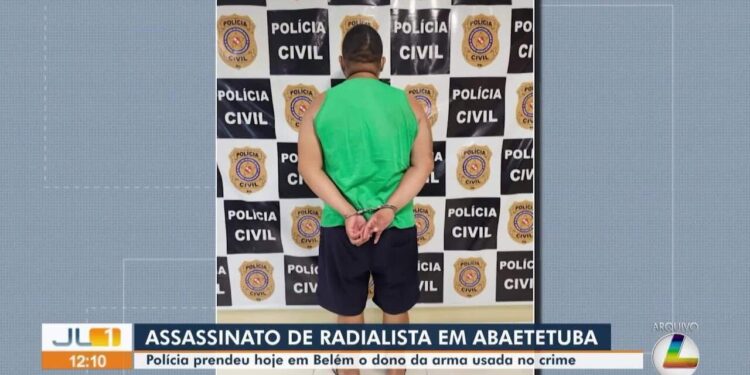 Polícia prende em Belém suspeito de ser o dono da arma usada na morte de radialista no Pará