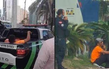 Suspeito de assalto é agredido por grupo de trabalhadores na Doca de Souza Franco, em Belém | Polícia