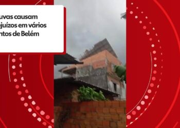 Temporal atinge Grande Belém pelo segundo dia seguido e provoca alagamentos, queda de árvore e destelhamento; VÍDEO