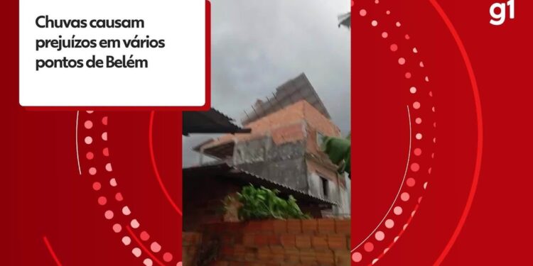 Temporal atinge Grande Belém pelo segundo dia seguido e provoca alagamentos, queda de árvore e destelhamento; VÍDEO