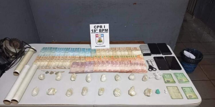 Trio suspeito de envolvimento em ‘delivery’ de drogas é preso em Monte Alegre | Polícia