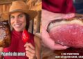 VÍDEO: 'Picanha do Amor' viraliza ao imitar o morango do amor nas redes sociais | Brasil
