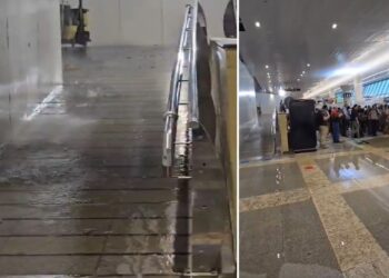 Aeroporto Internacional de Belém sofre alagamento durante obras para a COP30