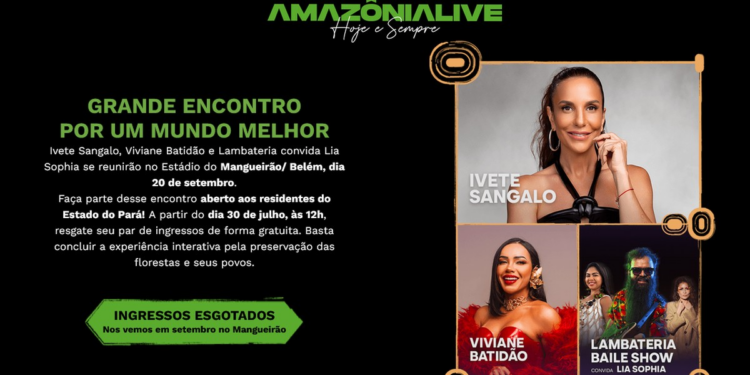 Amazônia Live: Rock in Rio e The Town anunciam novo lote de ingressos para show no Mangueirão, em Belém