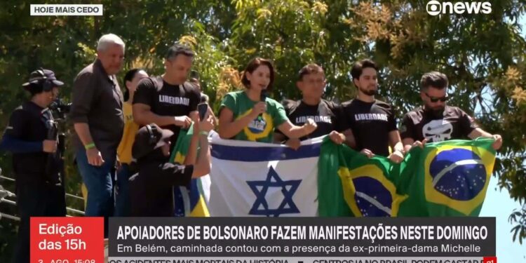 Apoiadores de Bolsonaro fazem ato em Belém com presença da ex-primeira-dama Michelle e lideranças do PL | Pará